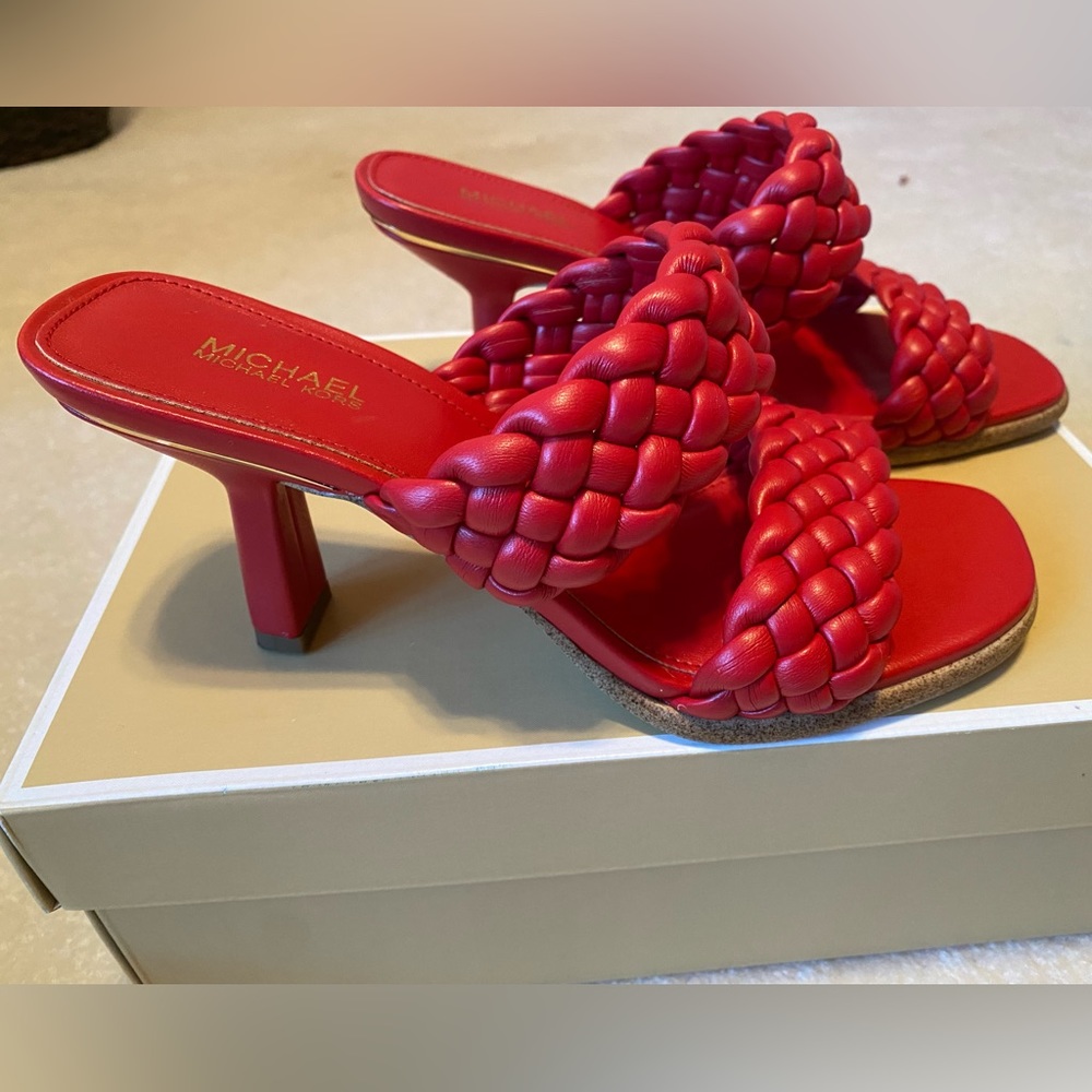 Michael Kors Amelia Mule Bright Red 6M